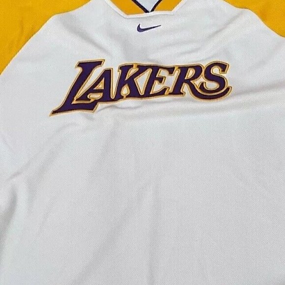 Rare Vintage Nike Los Angeles LA Lakers Warm Up Shooting Shirt Size XL - Picture 2 of 16